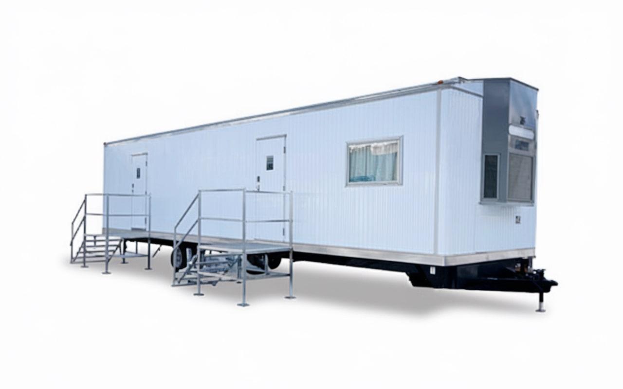 our office trailers can accommodate a specific number of occupants based on their size